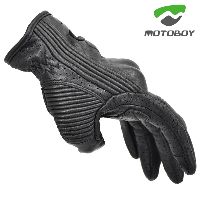 New Protective Gear Racing Motocross Touchscreen Waterproof Gloves Motorcycle ATV Downhill Cycling Riding Genuine Leather | Автомобили и