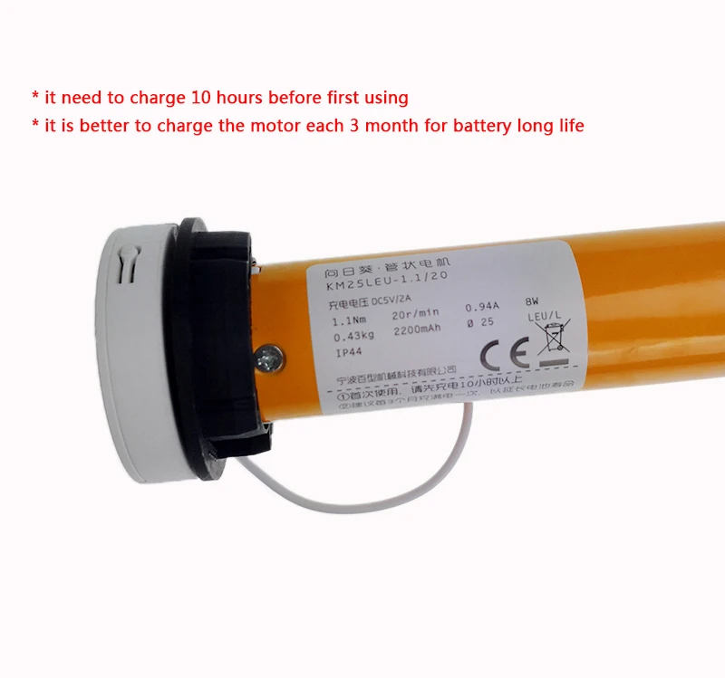Горячая Распродажа 12V трубчатый аккумулятор двигатель. Dooya двигатель 433MHZ KM25LE 1.1N.m