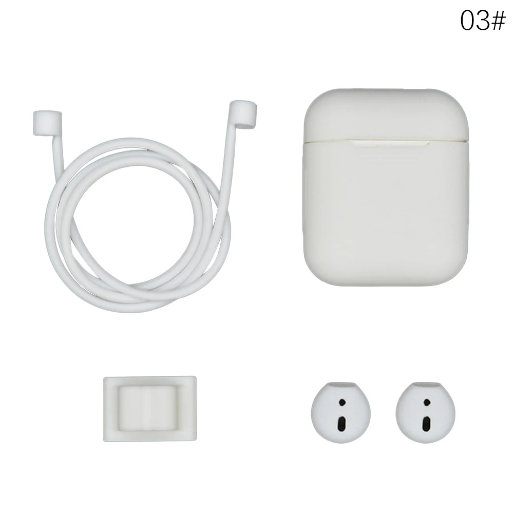 3 5 в 1 силиконовый чехол для Airpods для IPhone Bluetooth/беспроводные наушники защита от потери чехол Чехол для ушных крючков аксессуар 60 - Цвет: 3