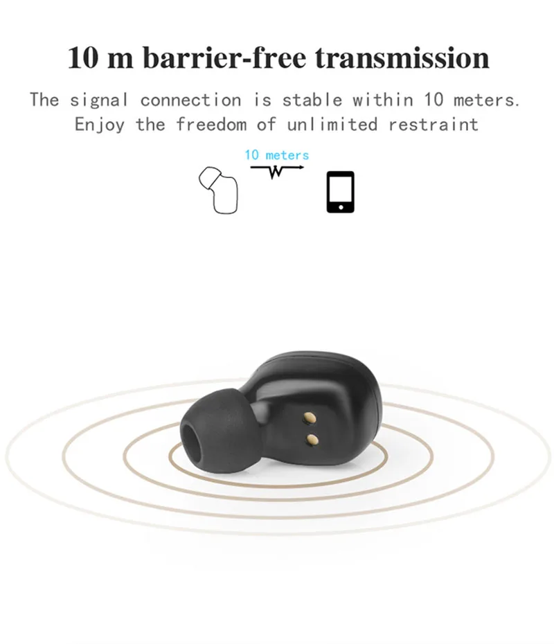 FERSHA T18 Bluetooth Гарнитура 3D стерео беспроводные наушники спортивные наушники для Iphone Android Pk X27 I7/I7S мобильного телефона