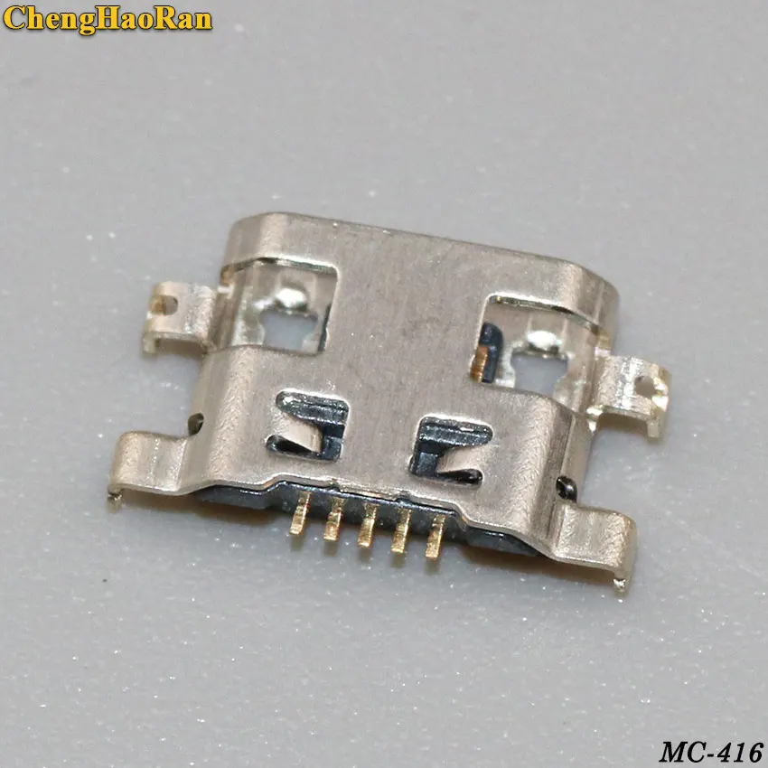 ChengHaoRan 50 шт. разъем Micro USB 5pin задняя Тяжелая пластина 1 2 мм плоский рот женский