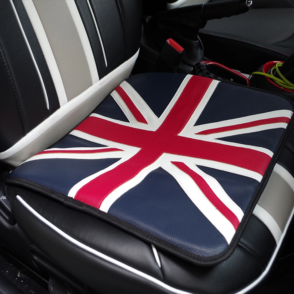 1pc Union Jack PU Leather Seat Cushion Covers Pad Car Styling For MINI Cooper JCW One S R55 R56 R58 R59 R60 R61 F54 F55 F56 F60 |