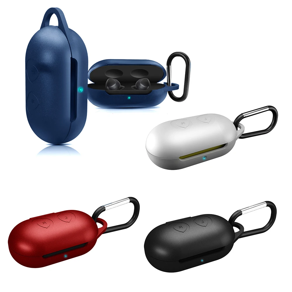 Защитный чехол для samsung Galaxy Buds спортивные аксессуары для наушников силиконовый Флип-открытый противоударный чехол с карабином