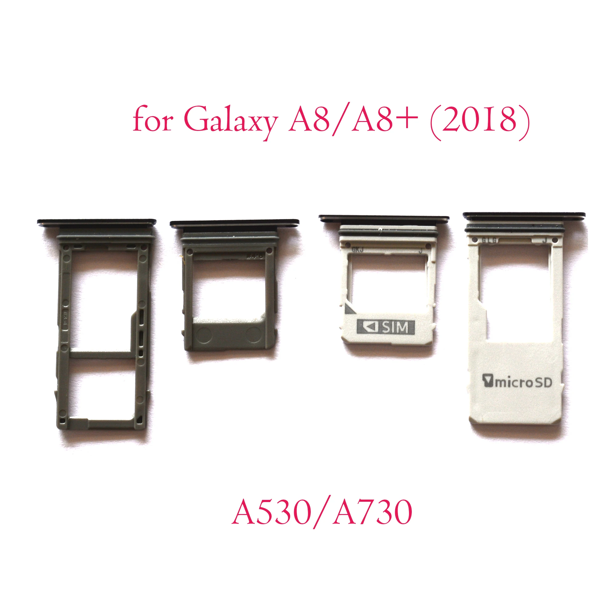 Для Samsung Galaxy A8 2018 + A530F A730F A530DS A730DS держатель лотка для sim-карт адаптер картридера SD |