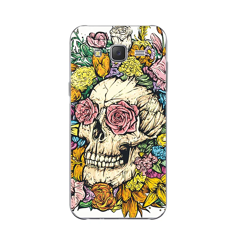 Чехол для телефона Samsung Galaxy J5 2015 J500F прозрачный Ультратонкий чехол с цветочным