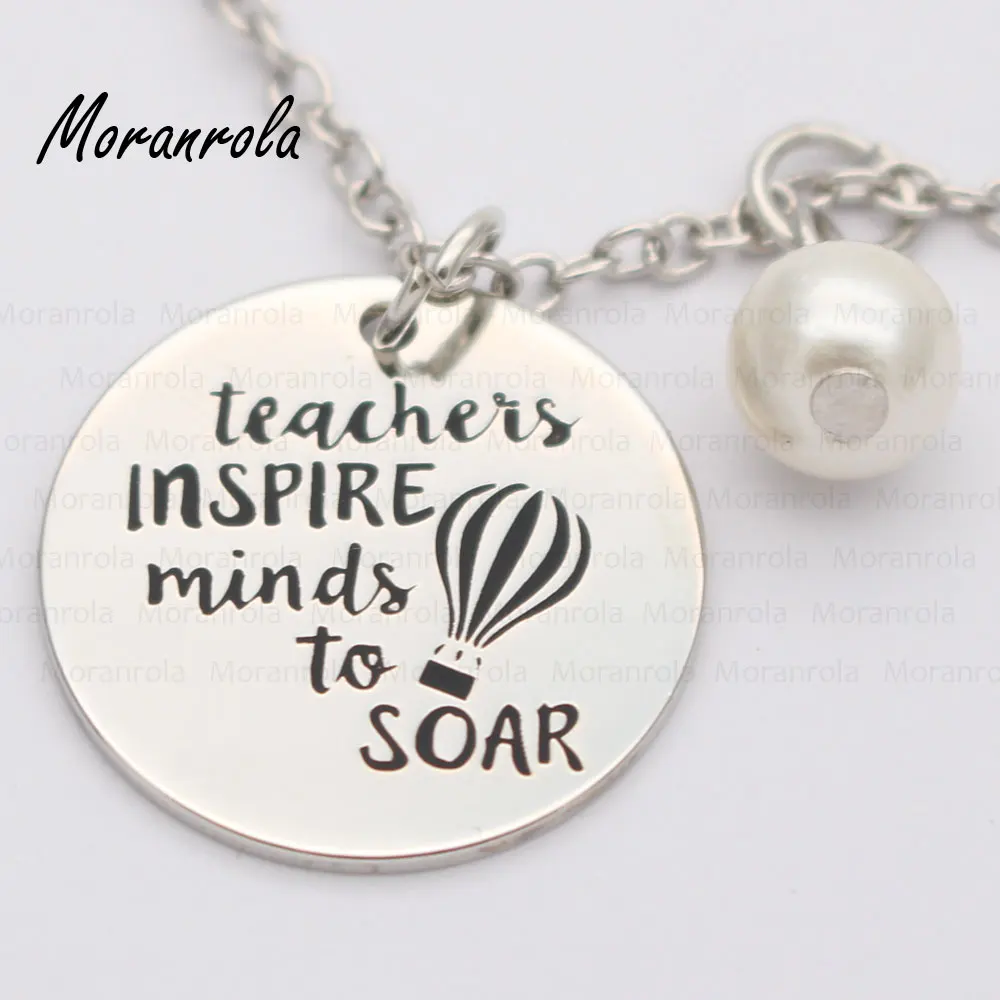 Новый брелок с медным ожерельем arried &quotteachers inspire minds to soar&quot очаровательное
