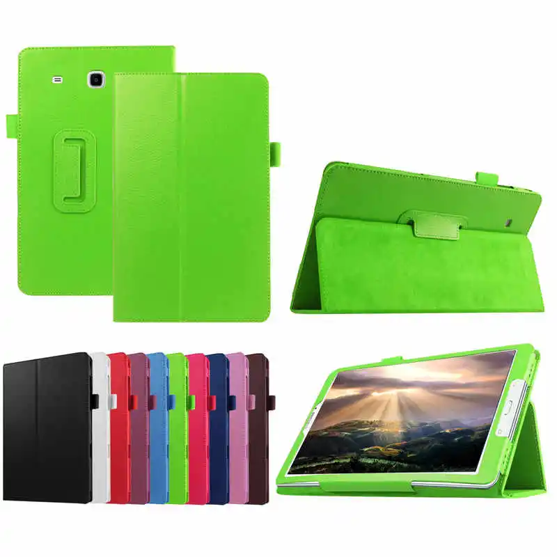 Тонкий чехол для samsung Galaxy Tab A, 7,0, SM-T280, T285, умный чехол с функцией автоматического сна и пробуждения, флип-чехол из искусственной кожи для samsung T280, T285, умный чехол - Color: Green