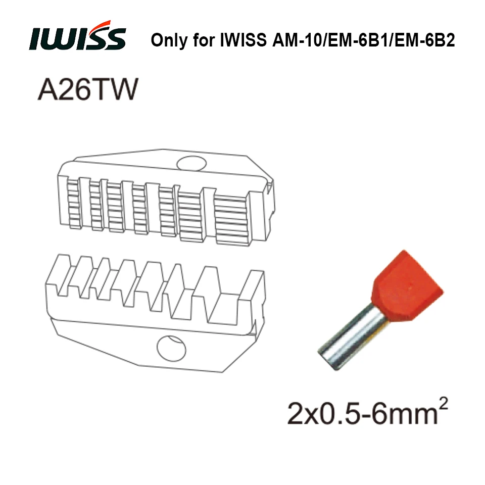 IWISS челюсти только для AM-10 пневматические обжимные инструменты EM-6B1/EM-6B2