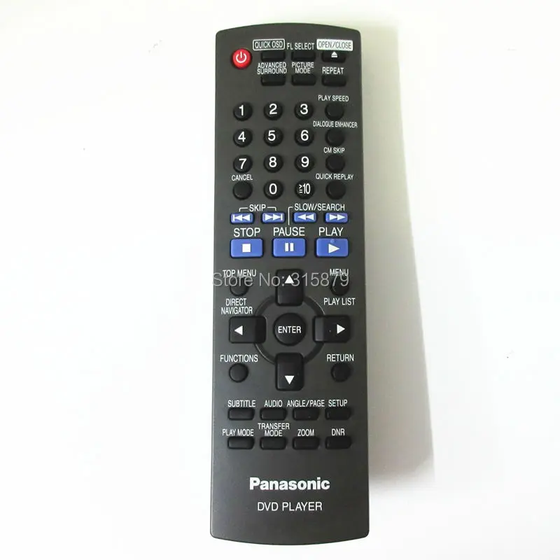 

Общий пульт дистанционного управления для DVD-плеера Panasonic, черный
