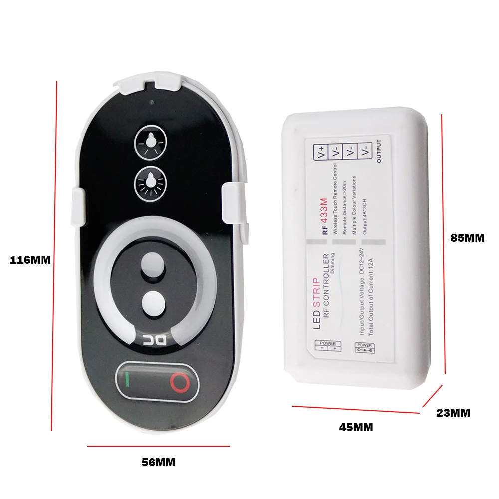 Светодиодный светильник с сенсорным управлением 4 канала 12A SMD 5050 2835 3528