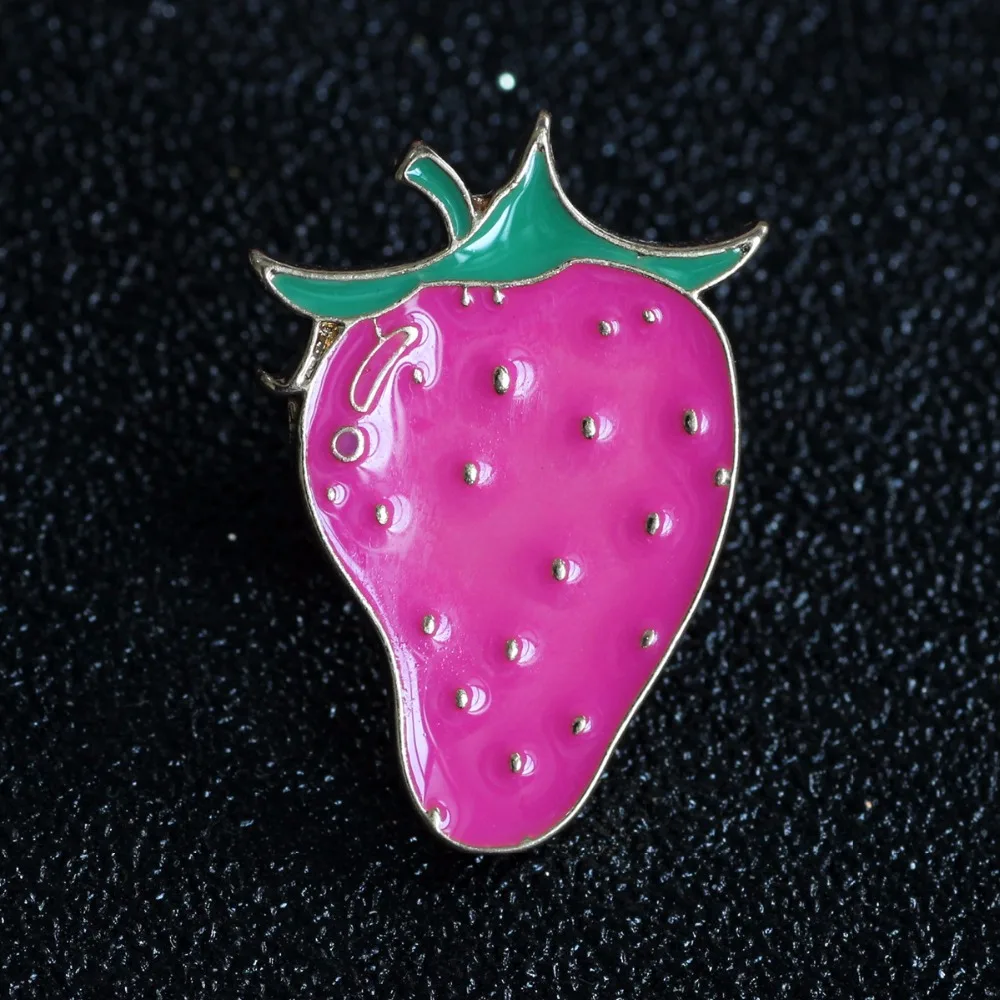Timlee X306 мультфильм милый кот клубника торт пончики металлическая брошь булавки