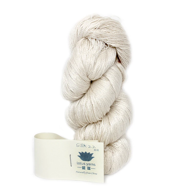 Неокрашенная пряжа из чистого шелка ручная вязка 22 цвета белый|undyed yarn|silk yarnhand