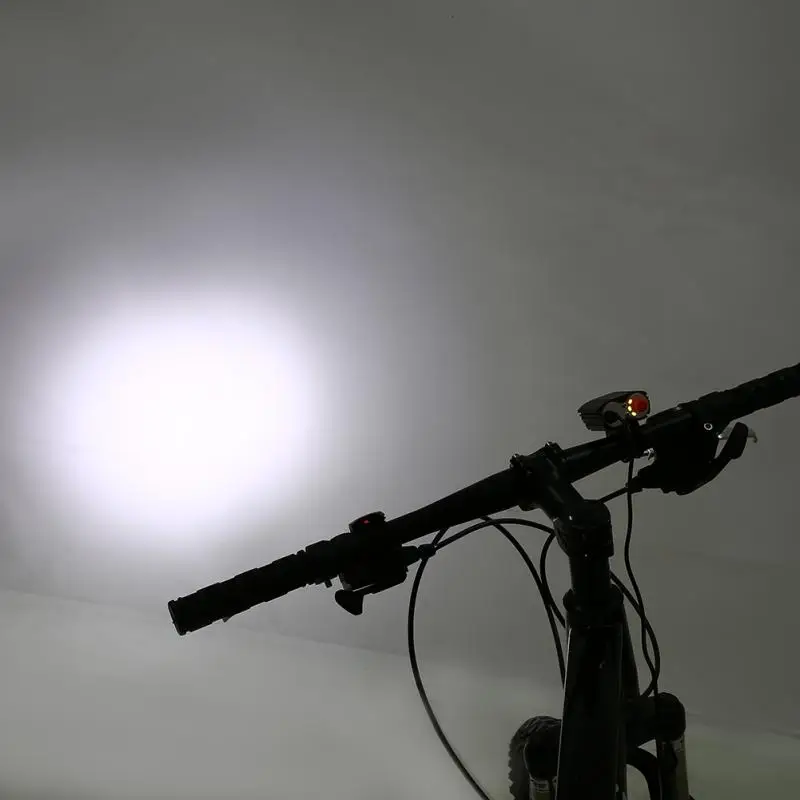 Компактный светодиодный USB внешний аккумулятор 2000 лм фара для велосипеда