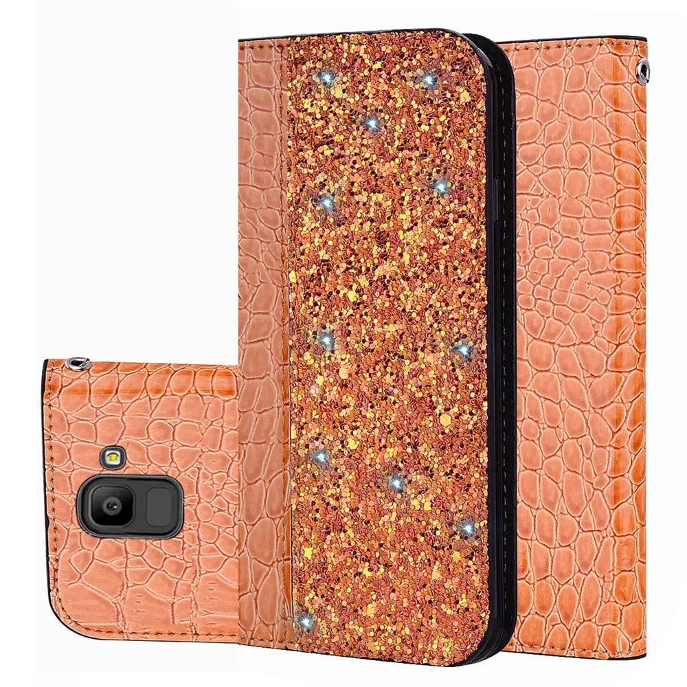 Блестящий чехол для телефона samsung Galaxy S8 Plus A8 XCover 4 J3 J5 J7 с 1 слотом для карт
