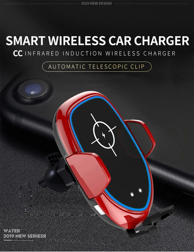 Охлаждающий вентилятор беспроводной зарядки Автомобильный держатель для iphone XR XS