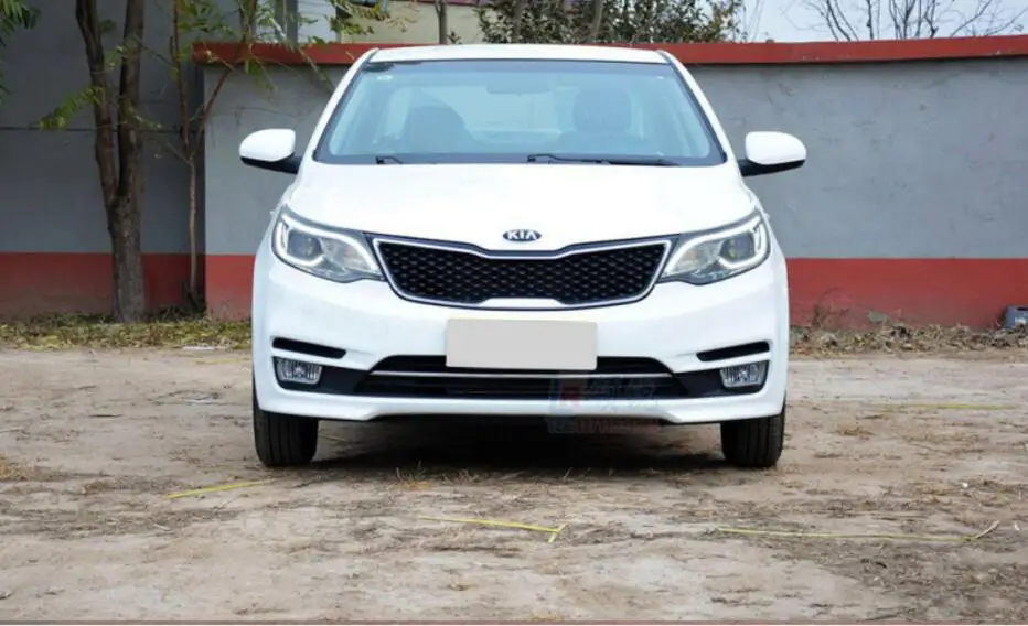 2шт Автомобильный головной светильник для KIA K2 2011~ /~ светодиодные фары DRL ходовой светильник s биксеноновые фары Противотуманные фары с ангельскими глазками авто