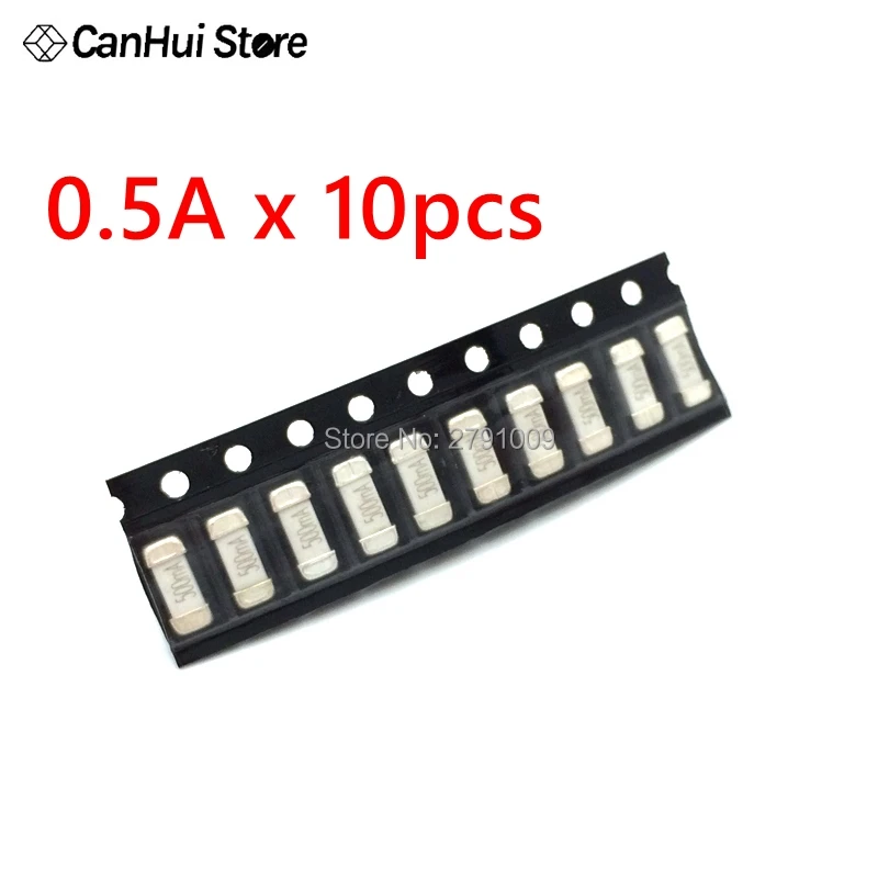 10 шт. 1808 125 В 0451 SMD Быстрый Предохранитель 0.5A 0.75A 1A 2A 3A 4A 5A 6.3A 8A 10A 15A 20A 500MA 750MAultra rapid
