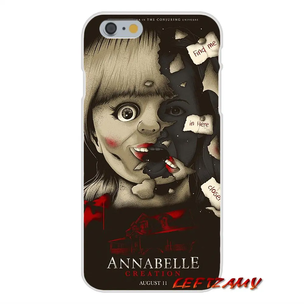 Аксессуары чехлы для телефонов iPhone X 4 4s 5 5S 5C SE 6 S 7 8 Plus horror Annabelle Creation 2017 | Мобильные