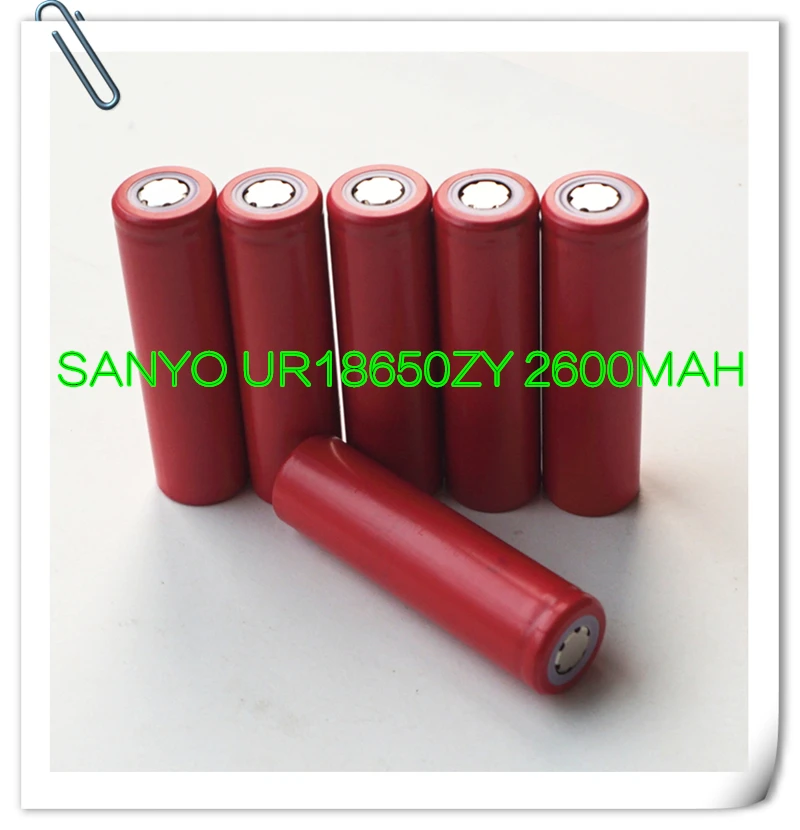 Литий ионная аккумуляторная батарея SANYO UR 18650 2600 мАч 3 7 в|rechargeable battery|cell 18650celle li-ion |