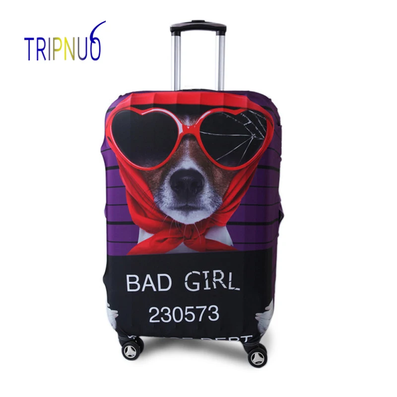 TRIPNUO красный чехол для собаки для чемодана, дорожный Эластичный Защитный чехол для багажа, Эластичные аксессуары для путешествий, чехол на колесиках