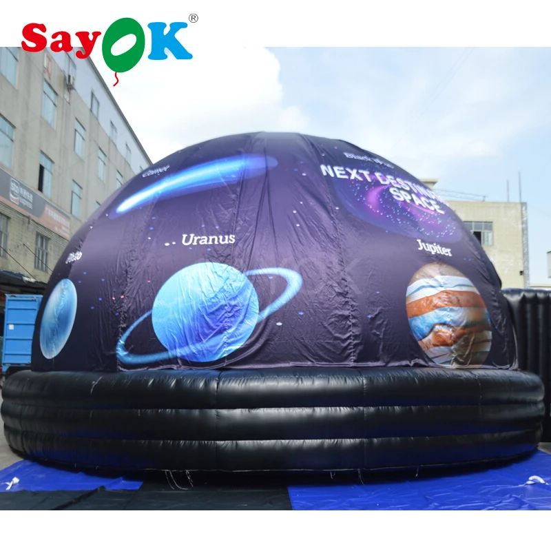 Sayok 8 м(26,2 фута) Мобильная надувная купольная палатка-планетарий надувная проекция Cinima купол для детского образования