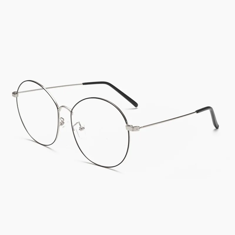 Модные женские туфли оптические очки золото металлический каркас круглые Винтаж