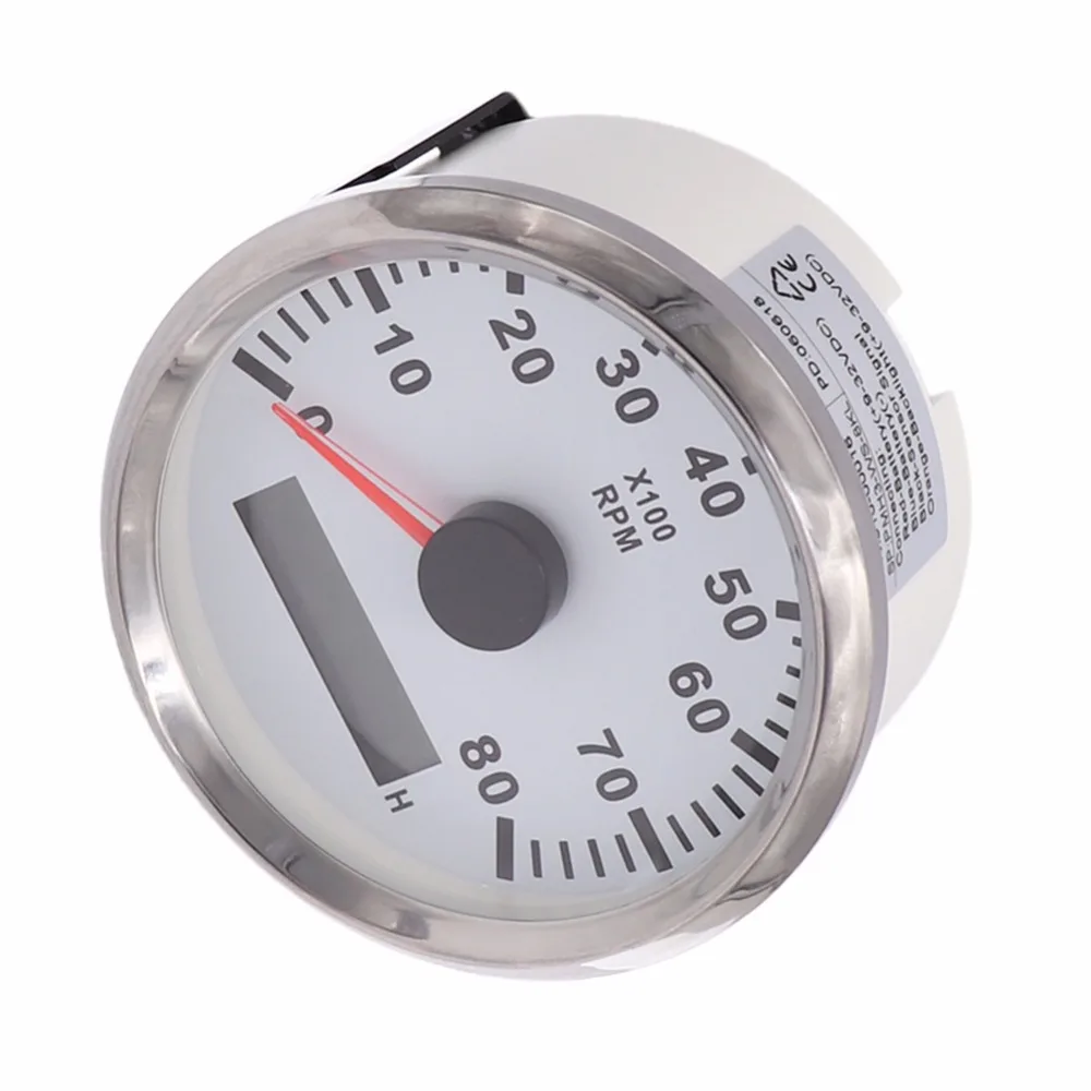 85 мм судовой тахометр с ЖК цифровым датчиком часов об/мин подходит для авто