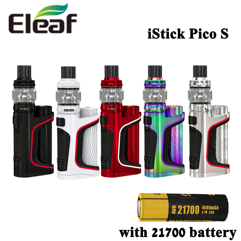 Оригинальный iStick Pico S с атомайзером ELLO VATE емкость 6 5 мл боксмод 100 Вт катушкой для