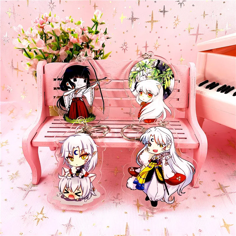 Брелок для ключей Inuyasha Токийский Гуль Симпатичный Двусторонний брелок Сайтама