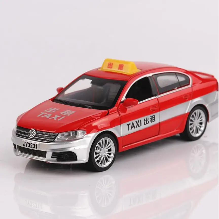 1/32 Diecasts & Toy Vehicles Volkswagen Lavida модель автомобиля такси со звуком и светом