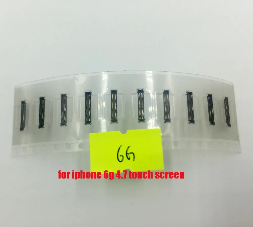 50 шт./лот сенсорный экран дисплей разъем FPC для iPhone 4S 5 5c 5S 6 6plus 6s на материнской плате логическая плата материнская плата