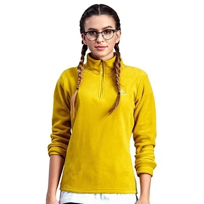 Women Yellow Мужская Женская зимняя флисовая мягкая куртка спортивные куртки TECTOP для походов, кемпинга, лыж, треккинга мужская женская зимняя одежда - Цвет: Women Yellow