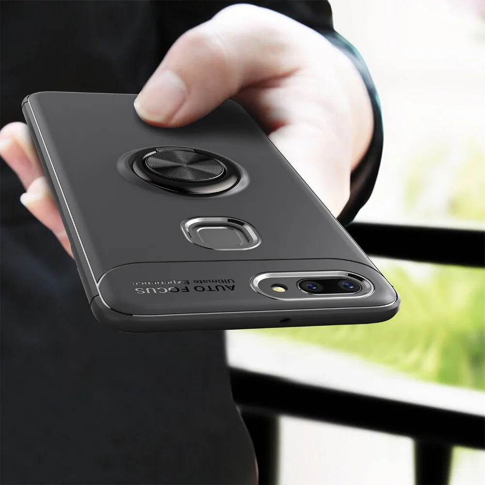 Кольцо чехол для VIVO Y17 Y91 Y83 Y73 Y97 подставка из ТПУ чехол-накладка с магнитные