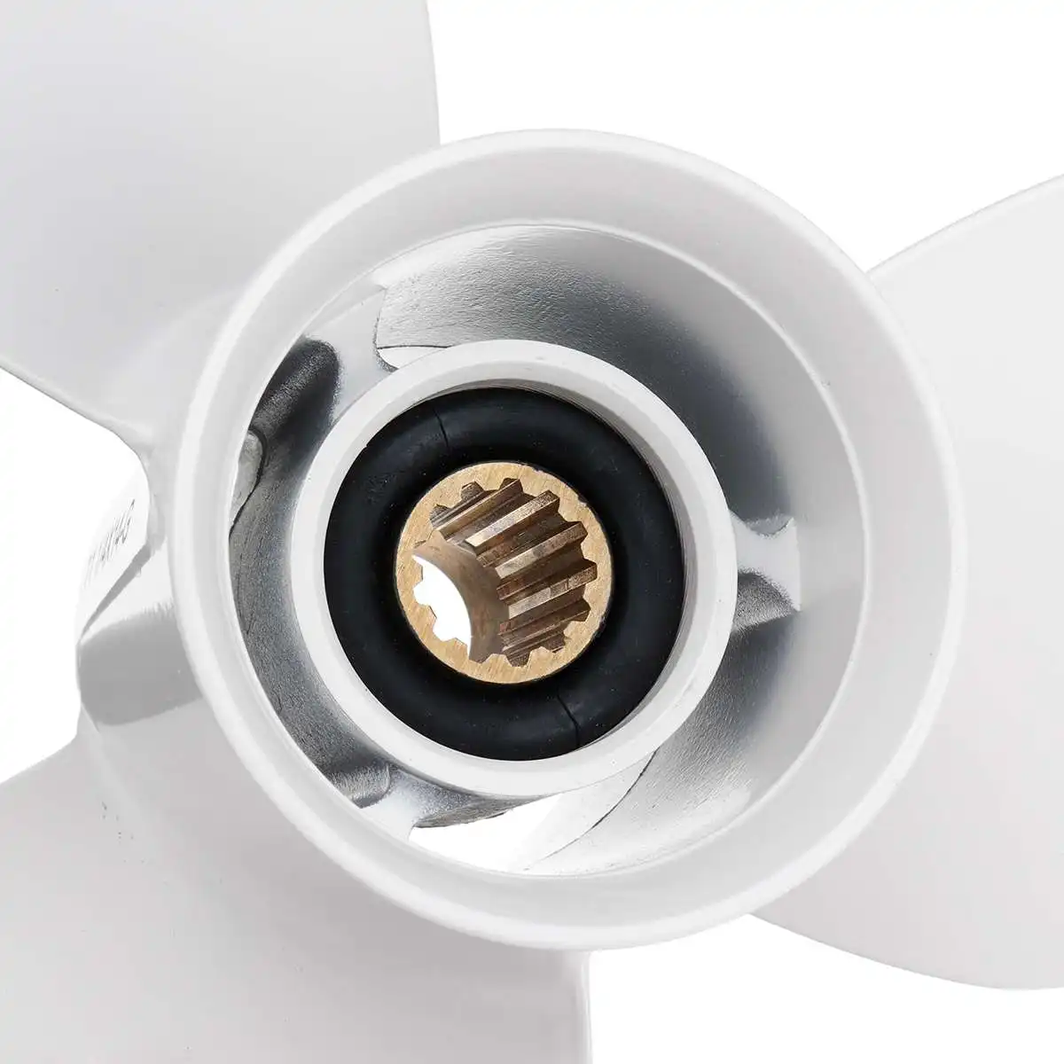 663-45958-01-EL 11 1/4x14 алюминиевый лодочный подвесной Пропеллер для Yamaha 25-60HP Белый R вращение 3 лезвия 13 шлицевой зуб
