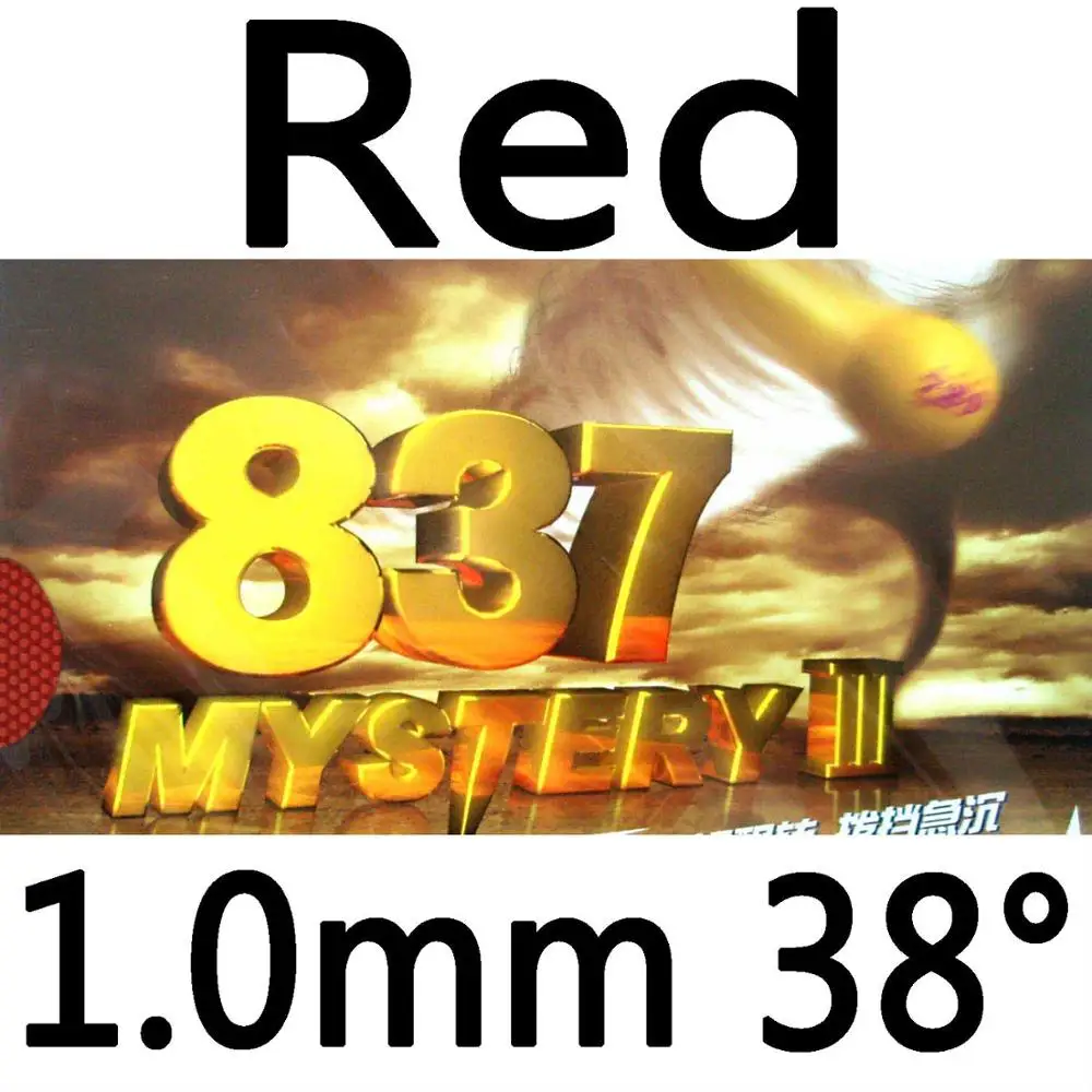 red 1.0mm H38 RITC 729 Дружба 837 Тайна III длинный pips-out Настольный Теннис Пинг Понг резиновый с губкой - Цвет: red 1.0mm H38