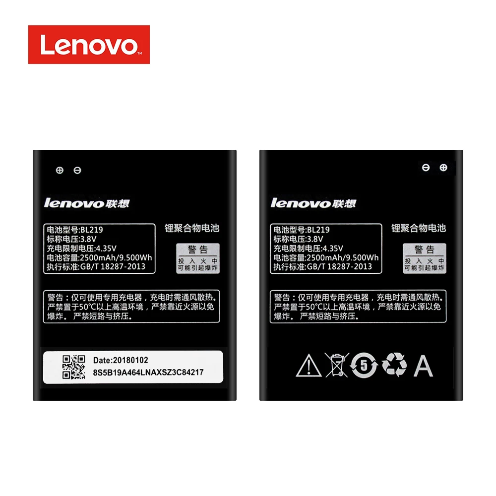 BL219 оригинальный сменный аккумулятор для Lenovo A880 S856 A889 A890E S810T A916 2500mAh Мобильный