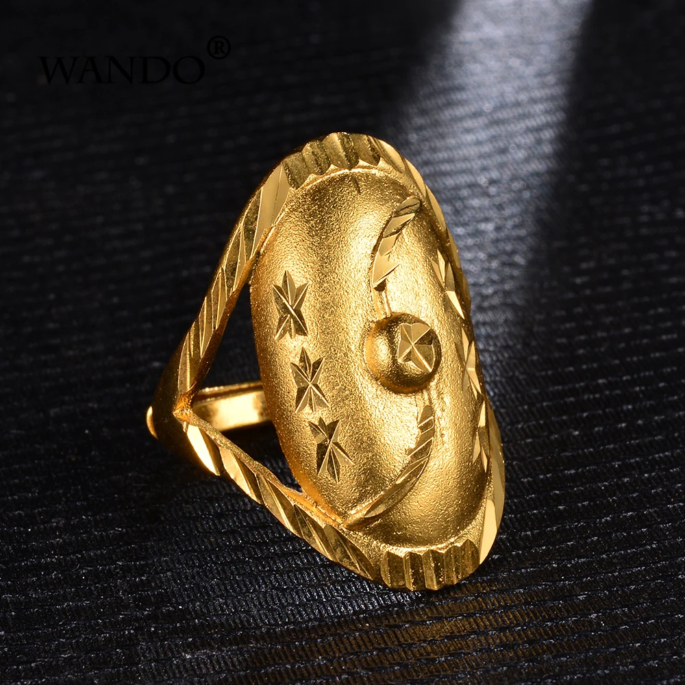 WANDO Эфиопия Нигерия Африка эрит омугод удача золотой узор свадебные кольца