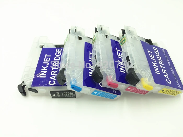 Пустой пополняемый картридж 4PK подходит для Brother LC135 LC137 J4410 J4510DW J4710DW J6520DW J6720DW J6920 с