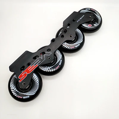 Рамка для роликов seba рамка 231 мм и 243 мм с колесом - Цвет: frame n black wheel