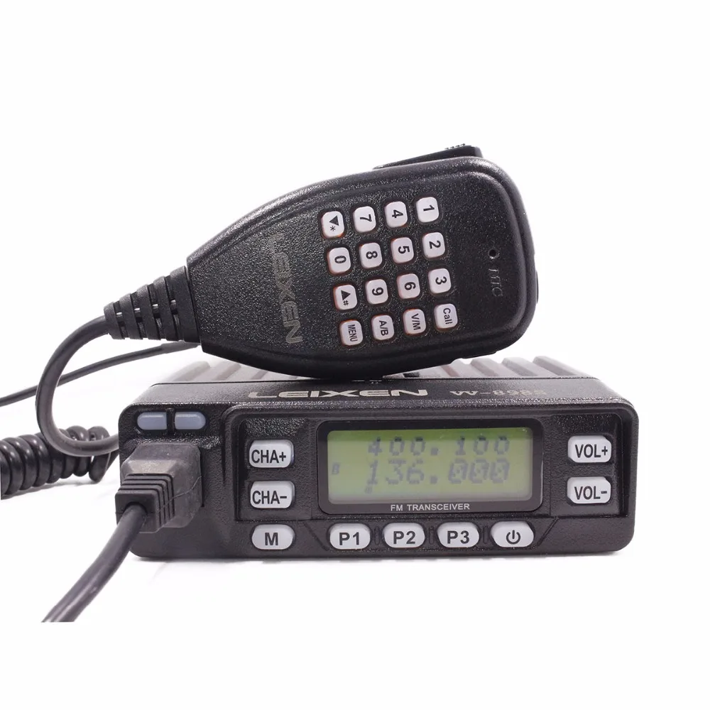 LEIXEN мини радиоприемник 25 Вт два диапазона VHF UHF 144/430 МГц L/M/H:4 Вт/10 Вт/25 мобильное