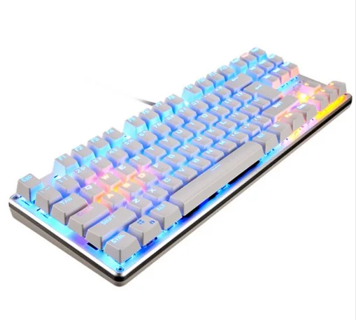 LINGBAO 87/104 Ключ 9 светодио дный Свет подсветкой компьютерных игр механическая