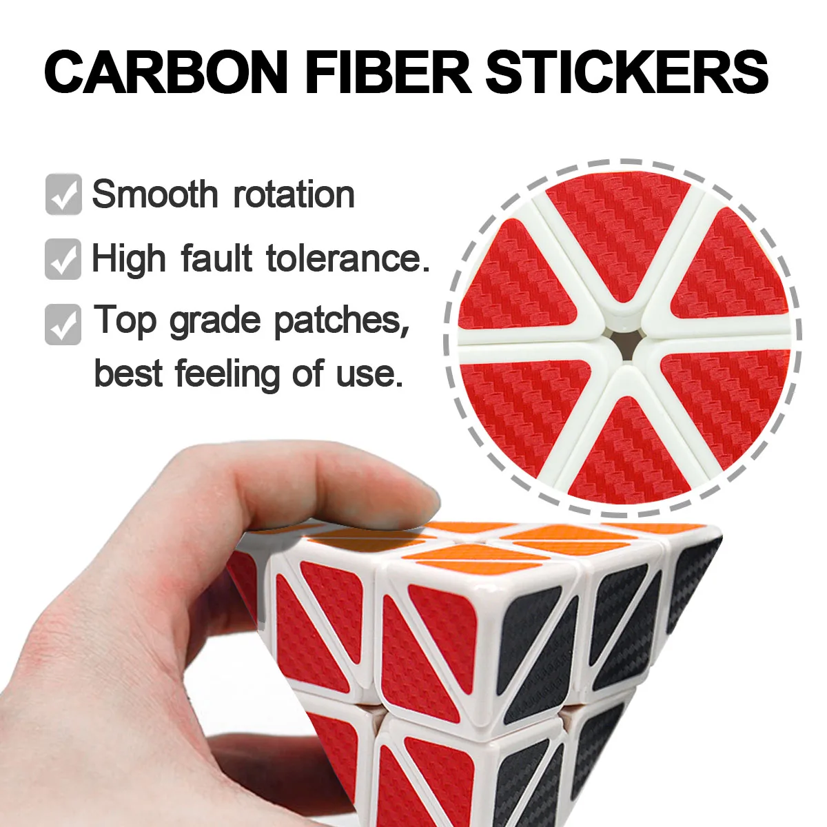 Кубик магический в виде треугольной пирамиды профессиональный скоростной кубик