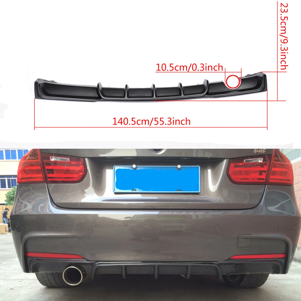 FRP черный задний бампер диффузор для BMW 3 серии F30 M Sport 2012-2017 320i 325i 335i 340i спойлер |