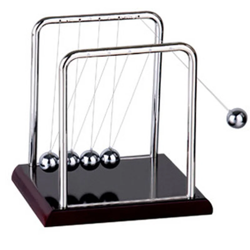 Newtons Cradle Steel Balance Ball Physics Science Pendulum Early Fun Development Educational Desk Toy Gift Home Decoration