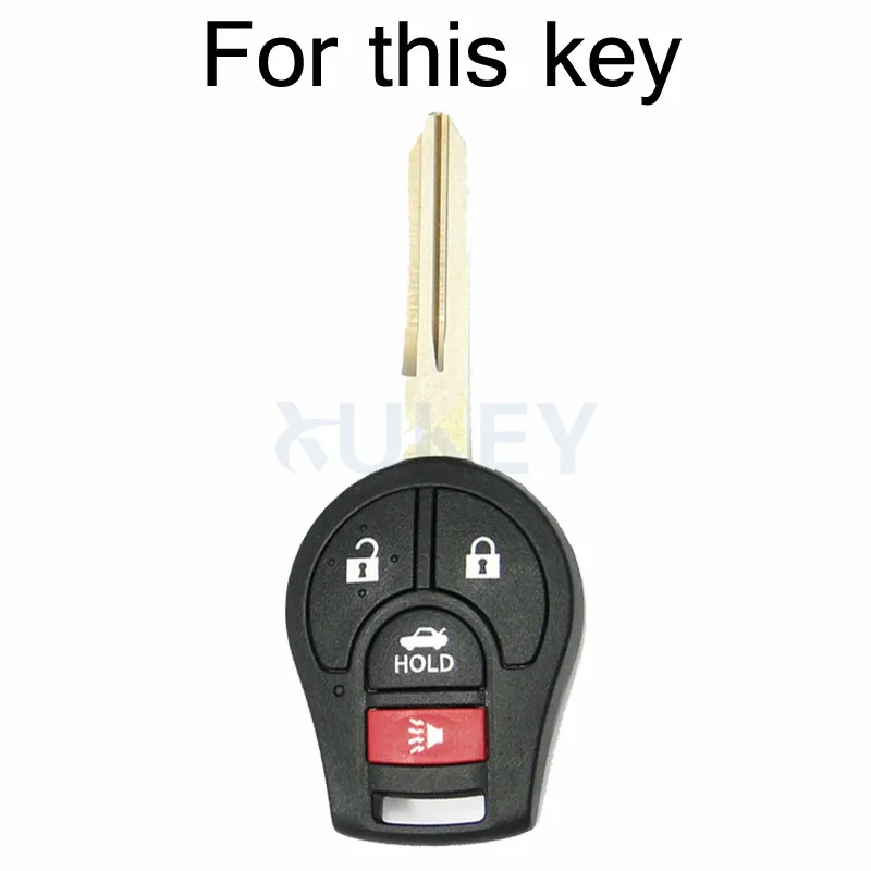

AX Silicone Remote Key Case Cover Skin Holder For Nissan Note Micra Juke Qashqai Tiida X-Trail Sentra 350Z Altima Cube Maxima