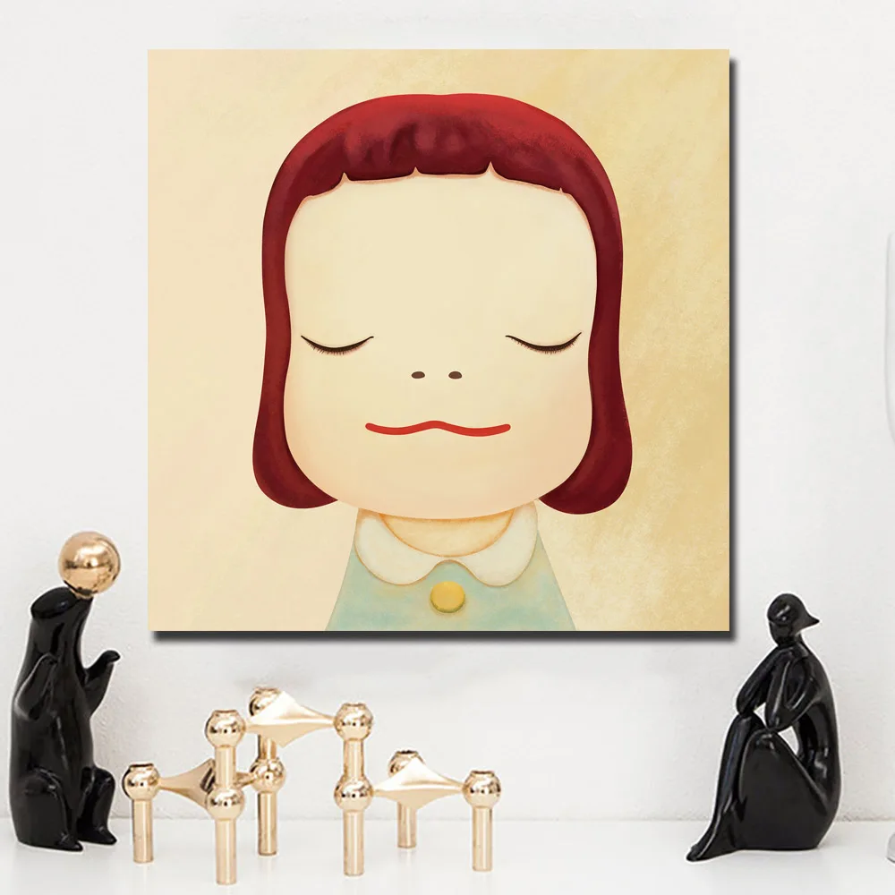 01 Мультяшная живопись Yoshitomo Nara Sleepwalking Dolls холст Художественная Живопись Печать Плакат Картина Настенная картина для детской комнаты домашний декор - Цвет: 01