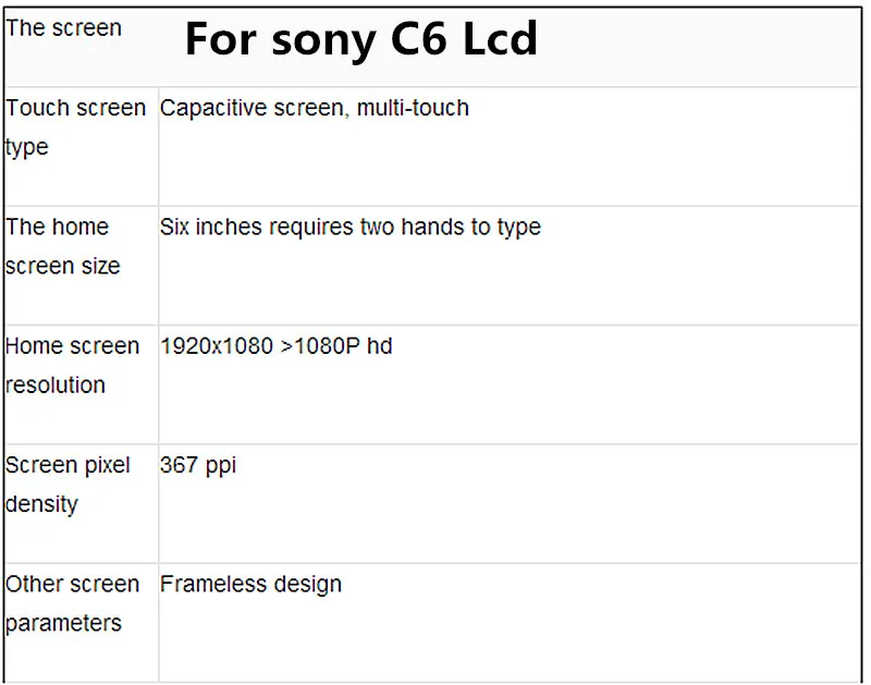 6," ЖК-дисплей для SONY Xperia XA Ultra, сенсорный экран с рамкой для SONY XA Ultra, ЖК-дисплей F3211 F3212 F3215 F3216