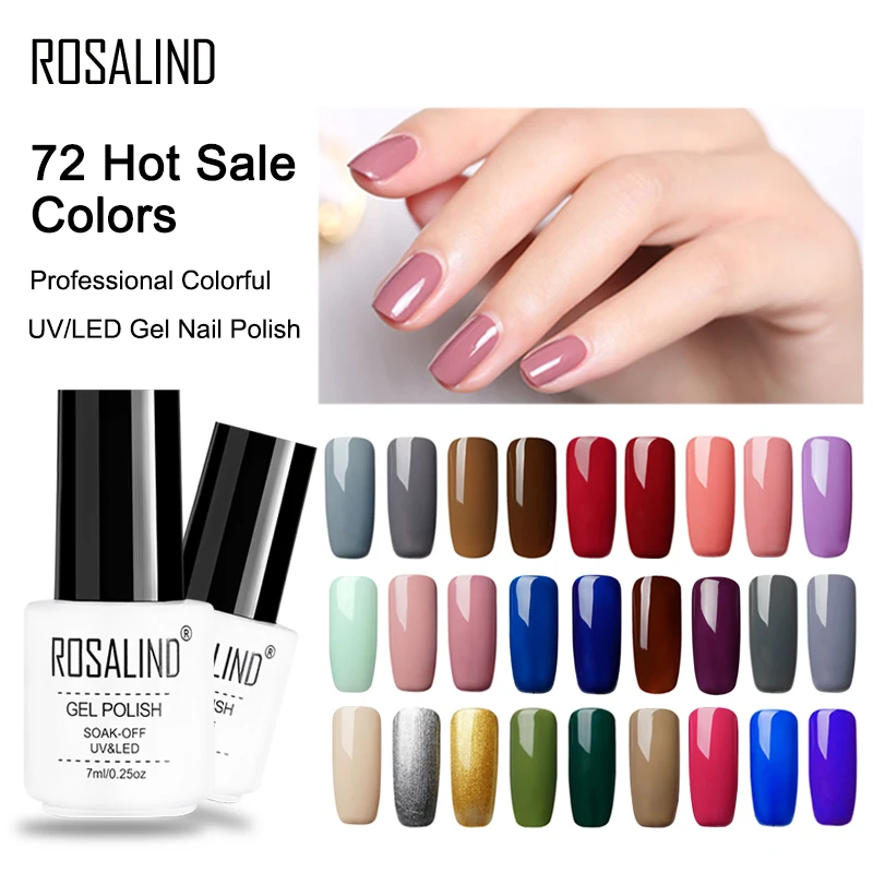 ROSALIND Гель-лак для ногтей маникюрный набор наращивания Vernis Перманентный УФ