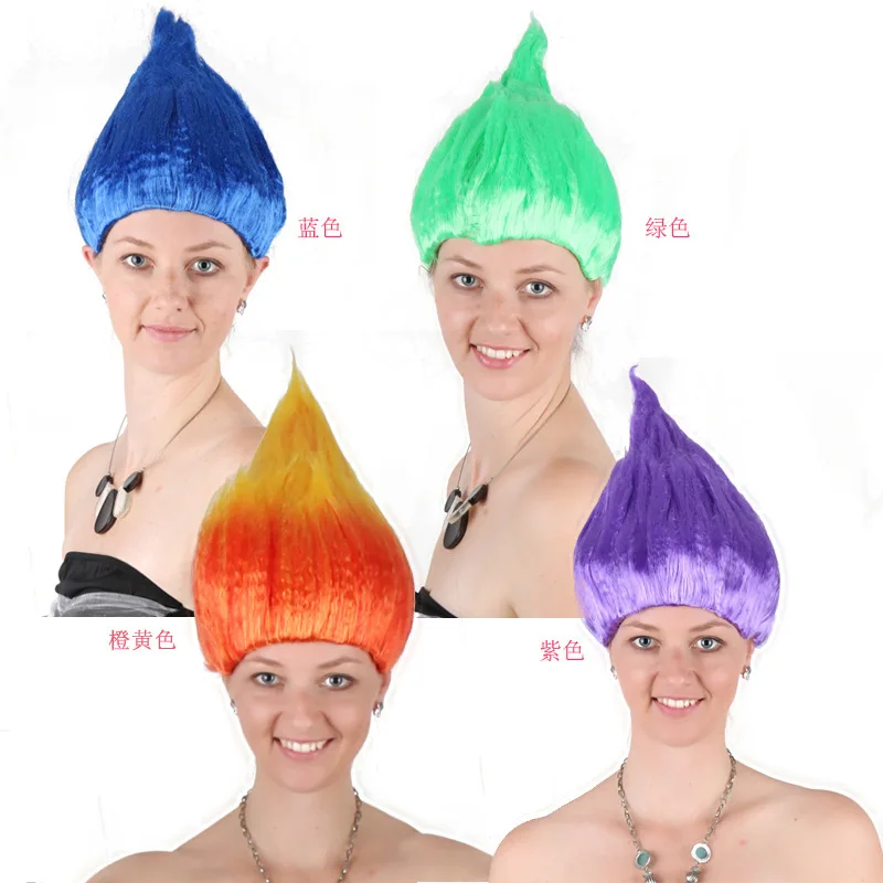 Парик тролля Поппи для детей 36 см парик комплект детской одежды маскарада