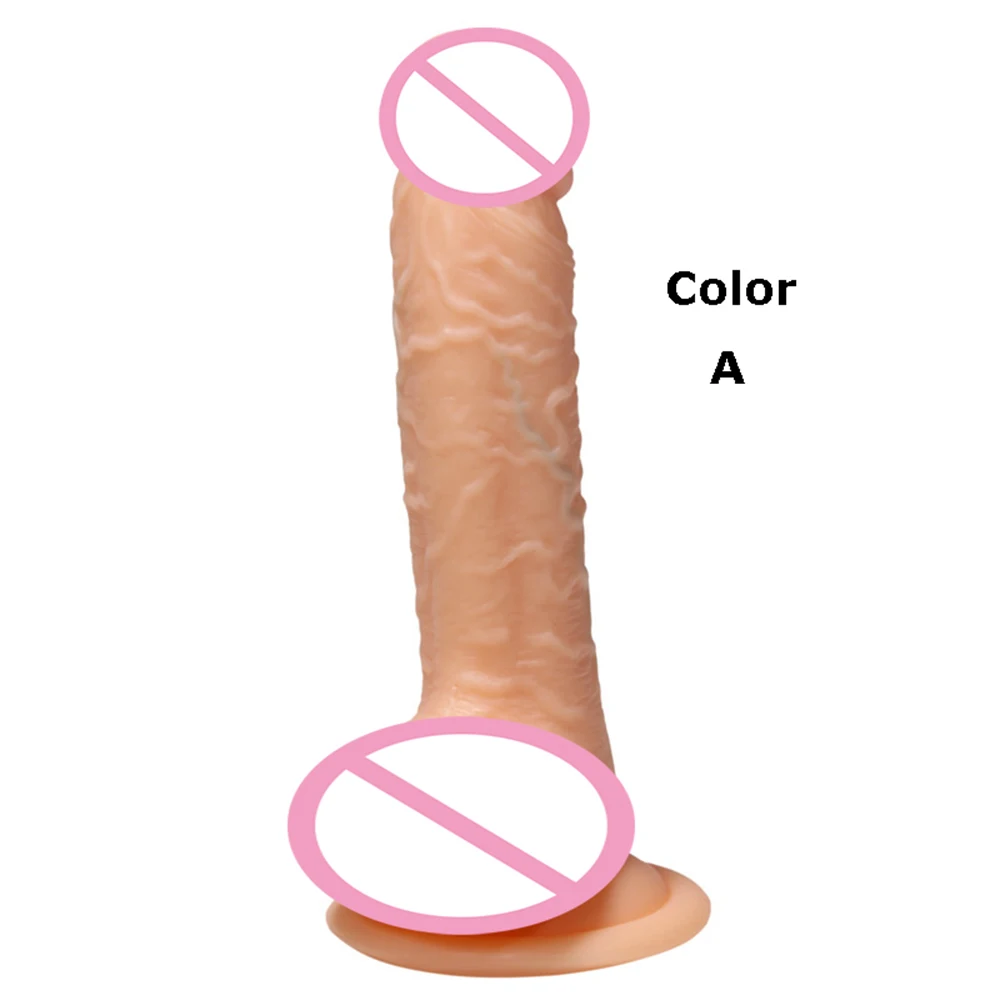 4 цвета реалистичный фаллоимитатор сильная присоска гибкий пенис силиконовый